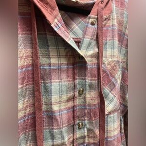 Hooded Flannel Shirt